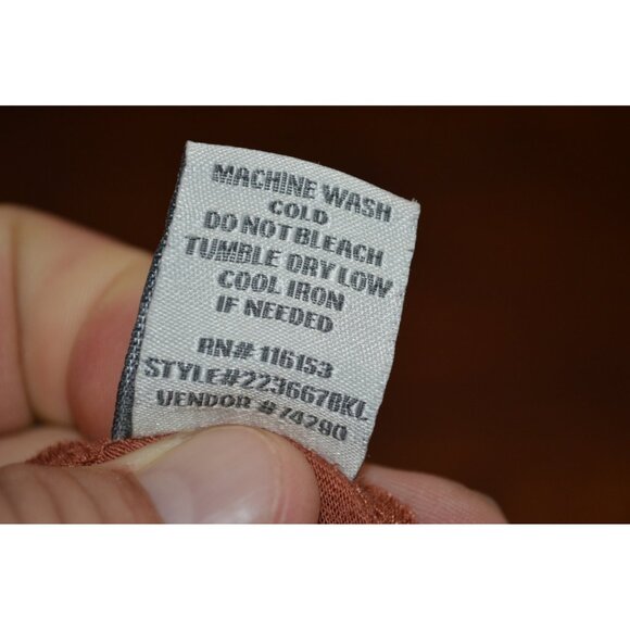 BKE Women’s Size Medium Tank Tops Lot of 2 Shirt Sleeveless Stretch Cotton Brown - Picture 7 of 7